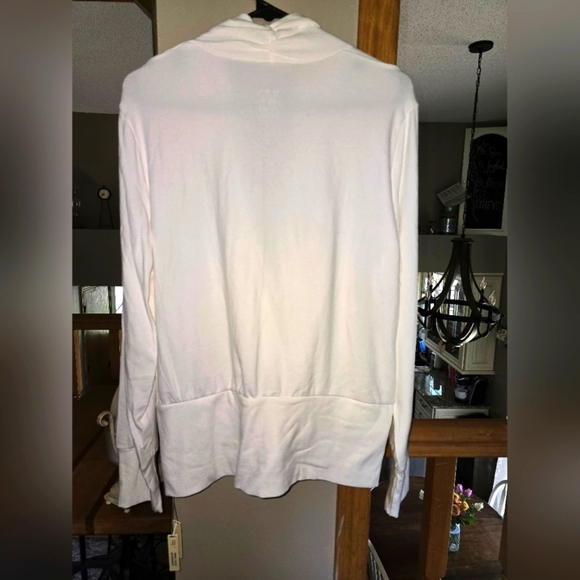 White OGLmove Wrap Cardigan - Picture 4 of 4